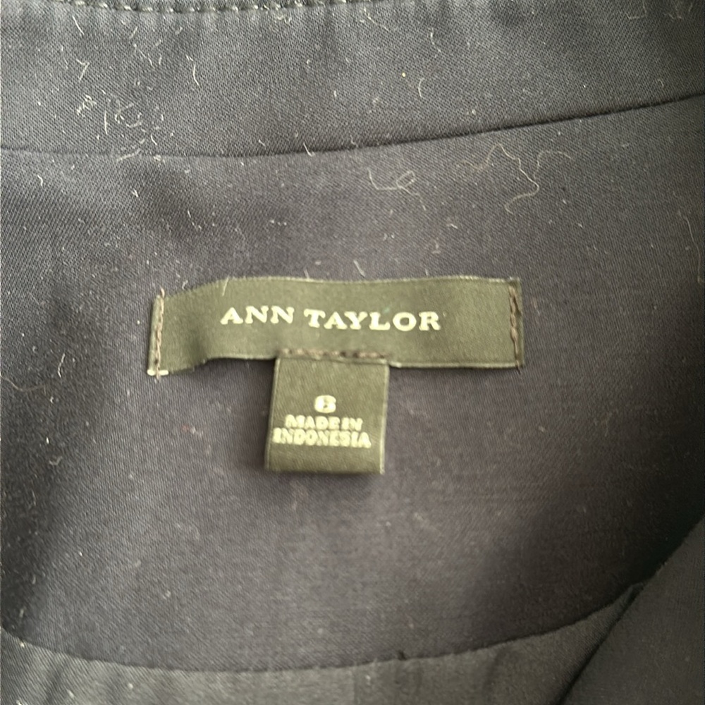 Ann Taylor jacket lined Navy Blue Womens Size 6 - Picture 6 of 6